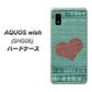 AQUOS wish SHG06 au 高画質仕上げ 背面印刷 ハードケース【1142 デニムとハート】