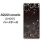 AQUOS sense6s SHG07 au/UQ mobile 高画質仕上げ 背面印刷 ハードケース【327 薔薇とダイヤモンド】