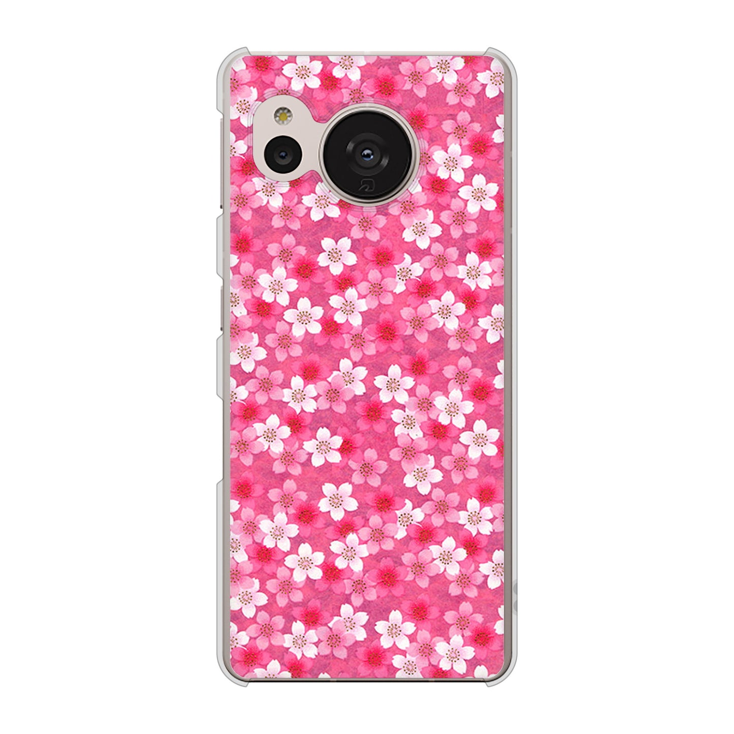 AQUOS sense7 SHG10 au 高画質仕上げ 背面印刷 ハードケース【065 さくら】