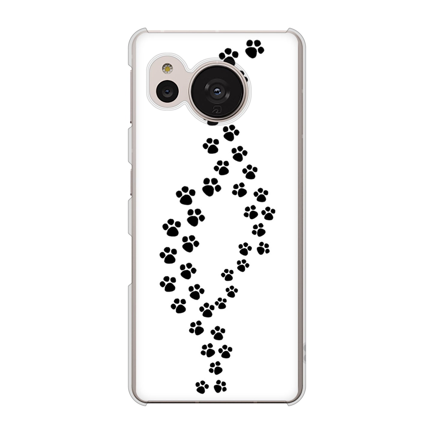 AQUOS sense7 SHG10 au 高画質仕上げ 背面印刷 ハードケース【066 あしあと】