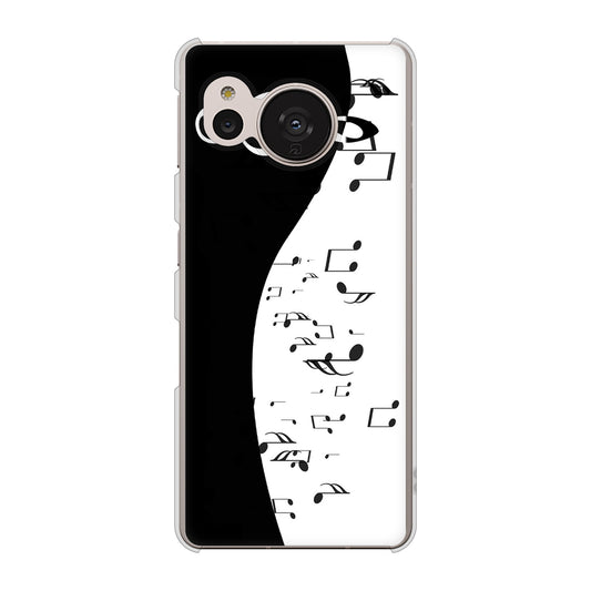 AQUOS sense7 SHG10 au 高画質仕上げ 背面印刷 ハードケース【114 モノトーンのリズム】