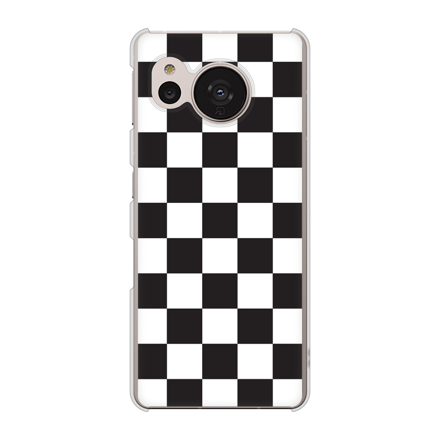 AQUOS sense7 SHG10 au 高画質仕上げ 背面印刷 ハードケース【151 フラッグチェック】