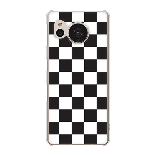 AQUOS sense7 SHG10 au 高画質仕上げ 背面印刷 ハードケース【151 フラッグチェック】