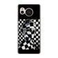 AQUOS sense7 SHG10 au 高画質仕上げ 背面印刷 ハードケース【357 bk&wh】