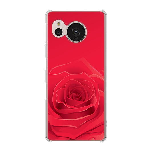 AQUOS sense7 SHG10 au 高画質仕上げ 背面印刷 ハードケース【395 赤いバラ】