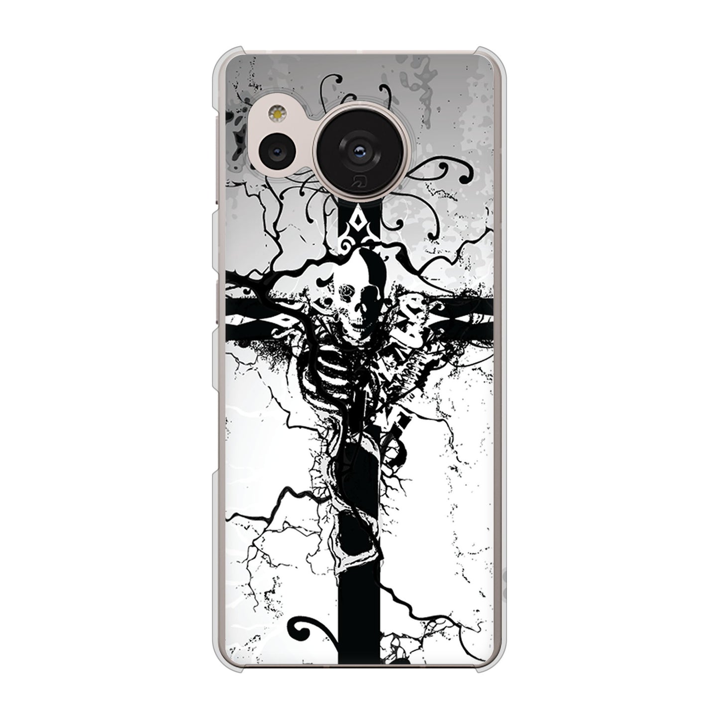 AQUOS sense7 SHG10 au 高画質仕上げ 背面印刷 ハードケース【432 張付の骸】