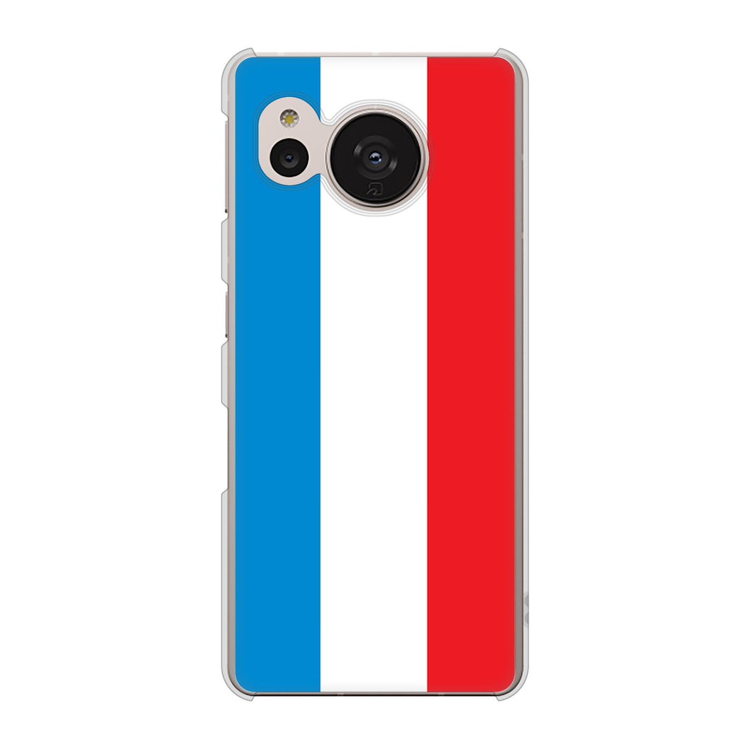 AQUOS sense7 SHG10 au 高画質仕上げ 背面印刷 ハードケース【673 フランス】