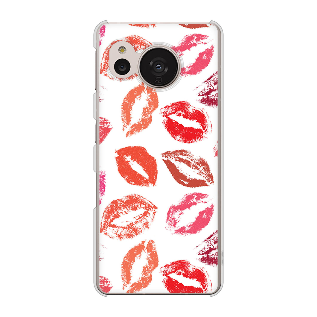 AQUOS sense7 SHG10 au 高画質仕上げ 背面印刷 ハードケース【734 キスkissキス】