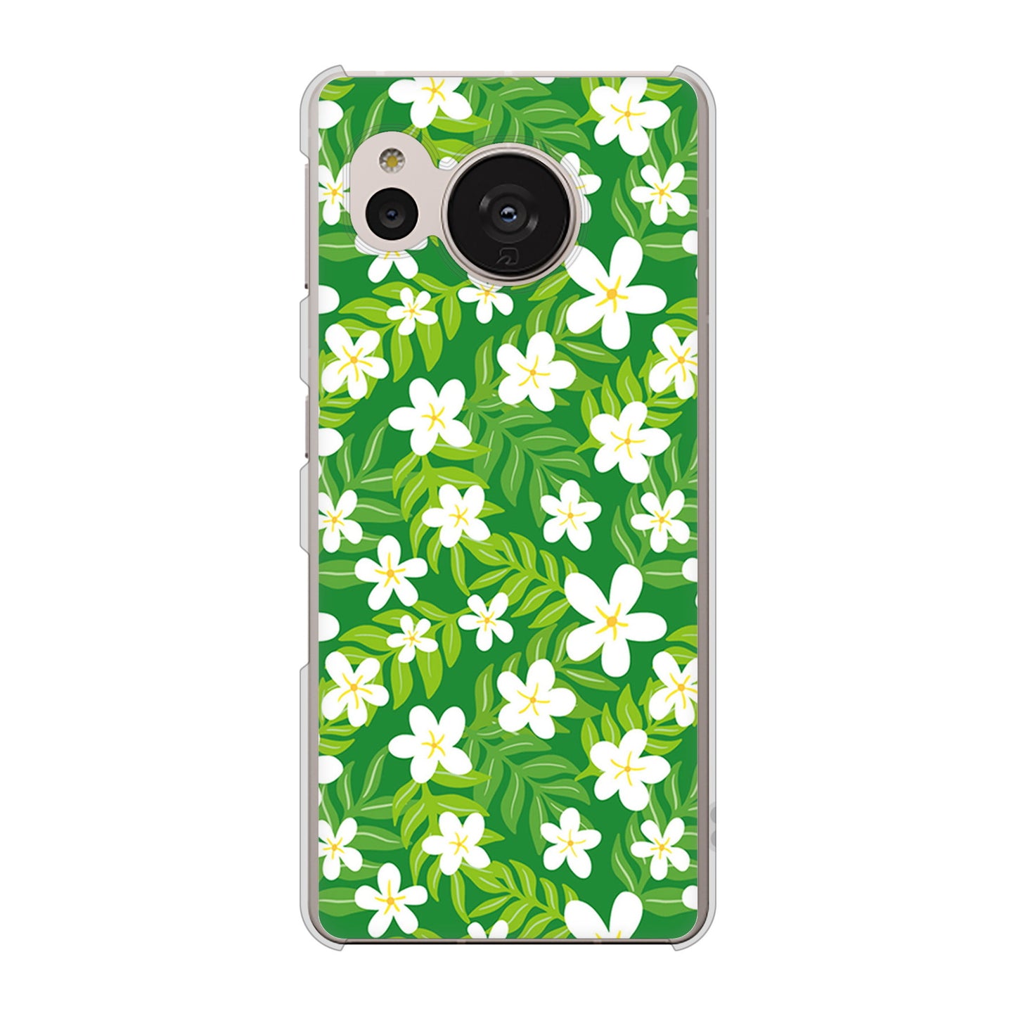 AQUOS sense7 SHG10 au 高画質仕上げ 背面印刷 ハードケース【760 ジャスミンの花畑】