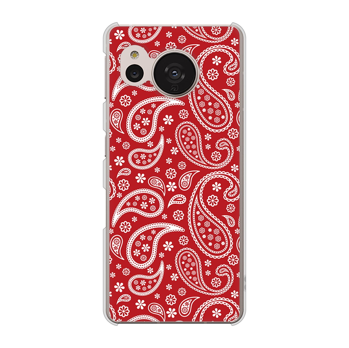 AQUOS sense7 SHG10 au 高画質仕上げ 背面印刷 ハードケース【765 ペイズリーエンジ】