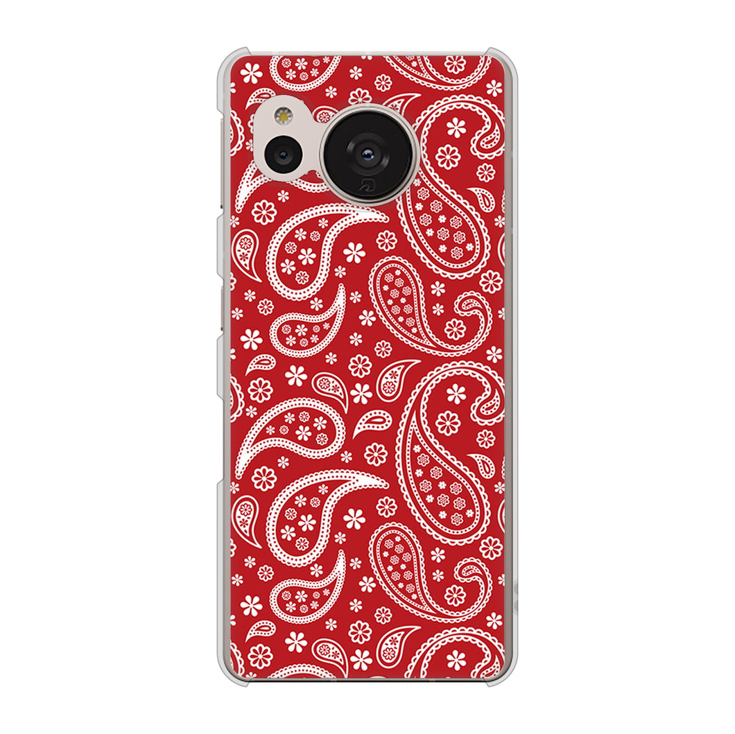 AQUOS sense7 SHG10 au 高画質仕上げ 背面印刷 ハードケース【765 ペイズリーエンジ】