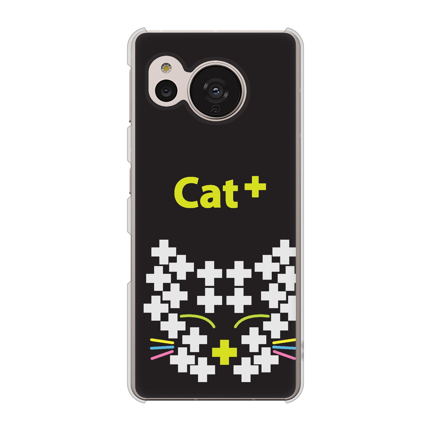 AQUOS sense7 SHG10 au 高画質仕上げ 背面印刷 ハードケース【IA807 Cat＋】