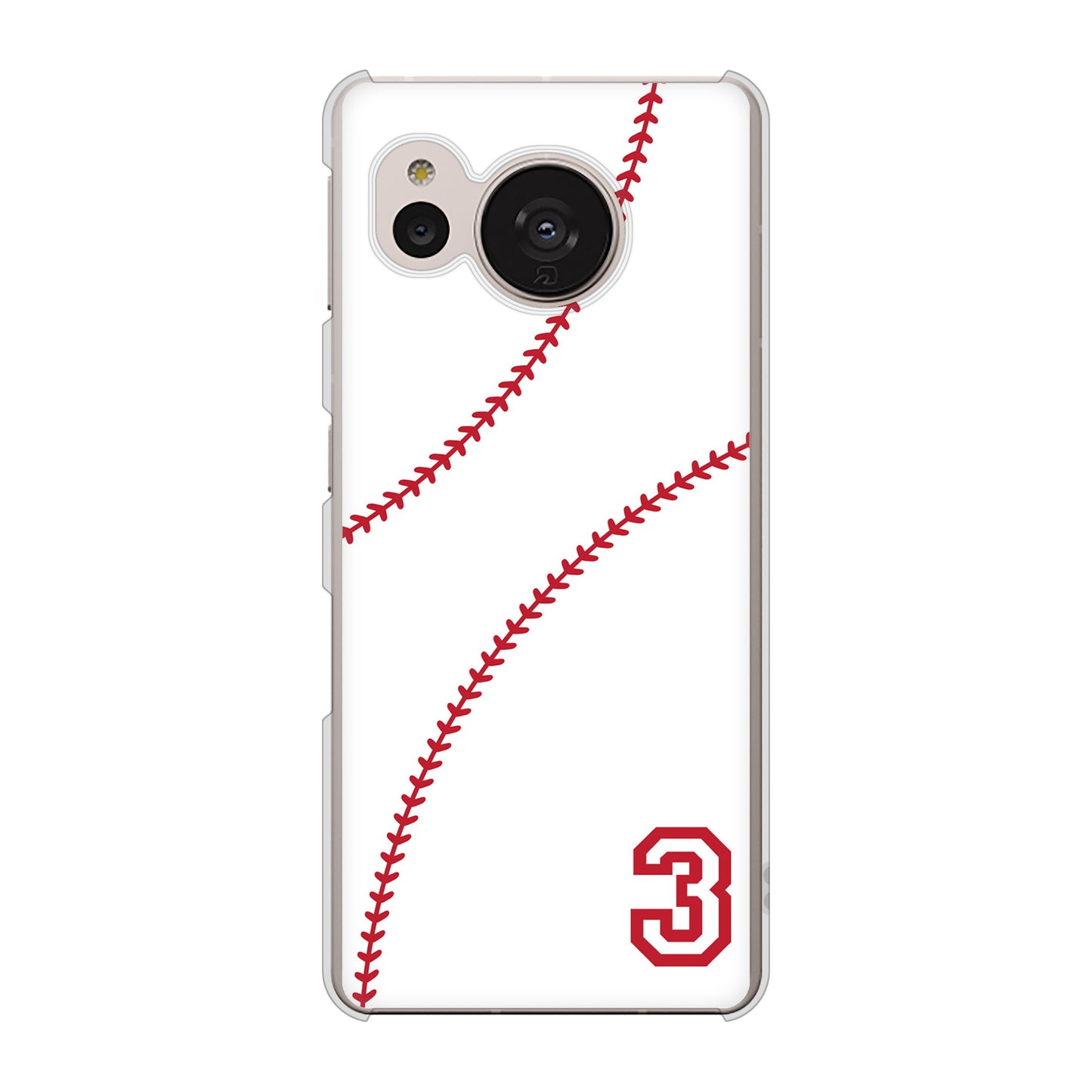 AQUOS sense7 SHG10 au 高画質仕上げ 背面印刷 ハードケース【IB923 baseball_ボール】