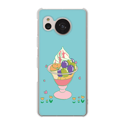 AQUOS sense7 SHG10 au 高画質仕上げ 背面印刷 ハードケース【MA905 マスカットパフェ】