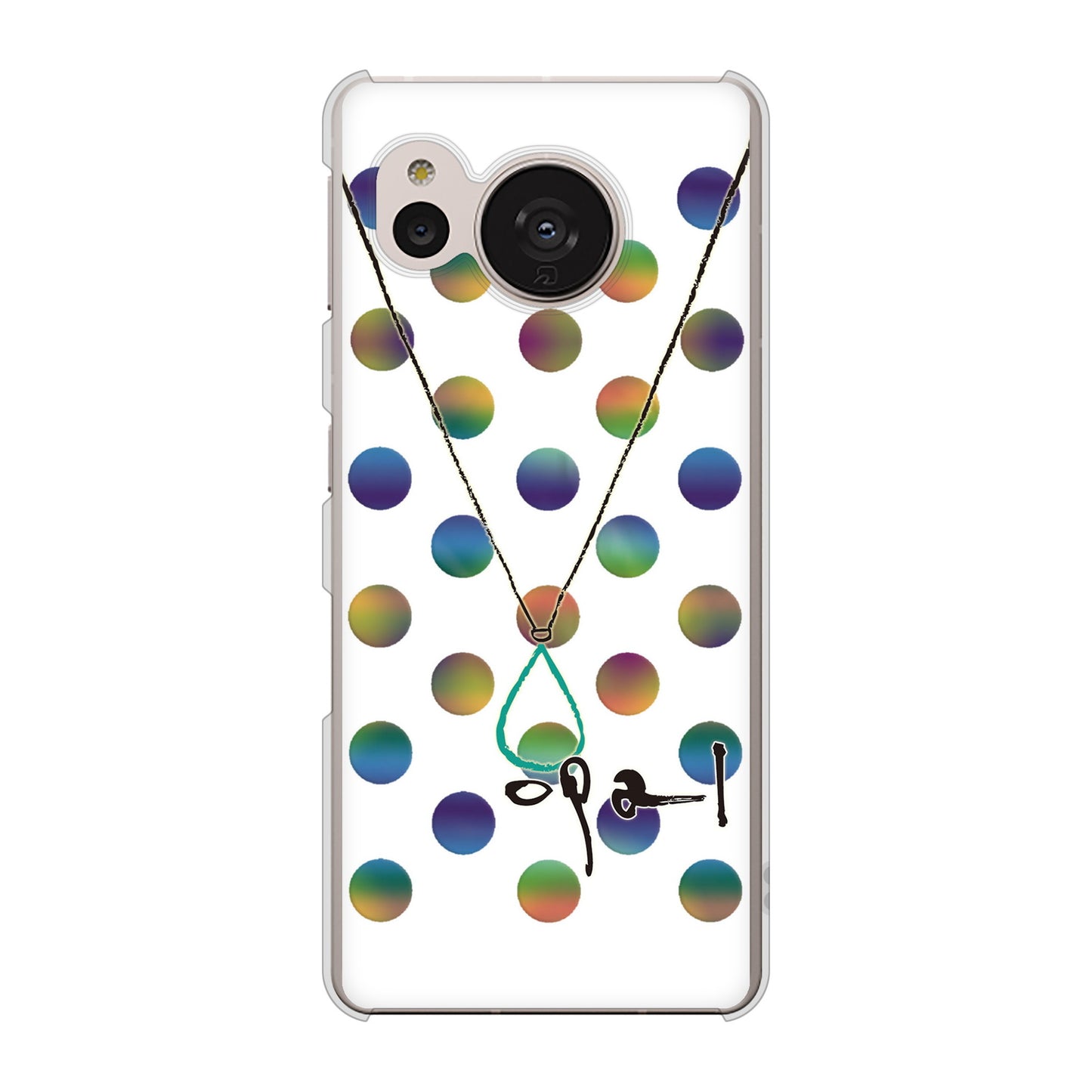 AQUOS sense7 SHG10 au 高画質仕上げ 背面印刷 ハードケース【OE819 10月オパール】