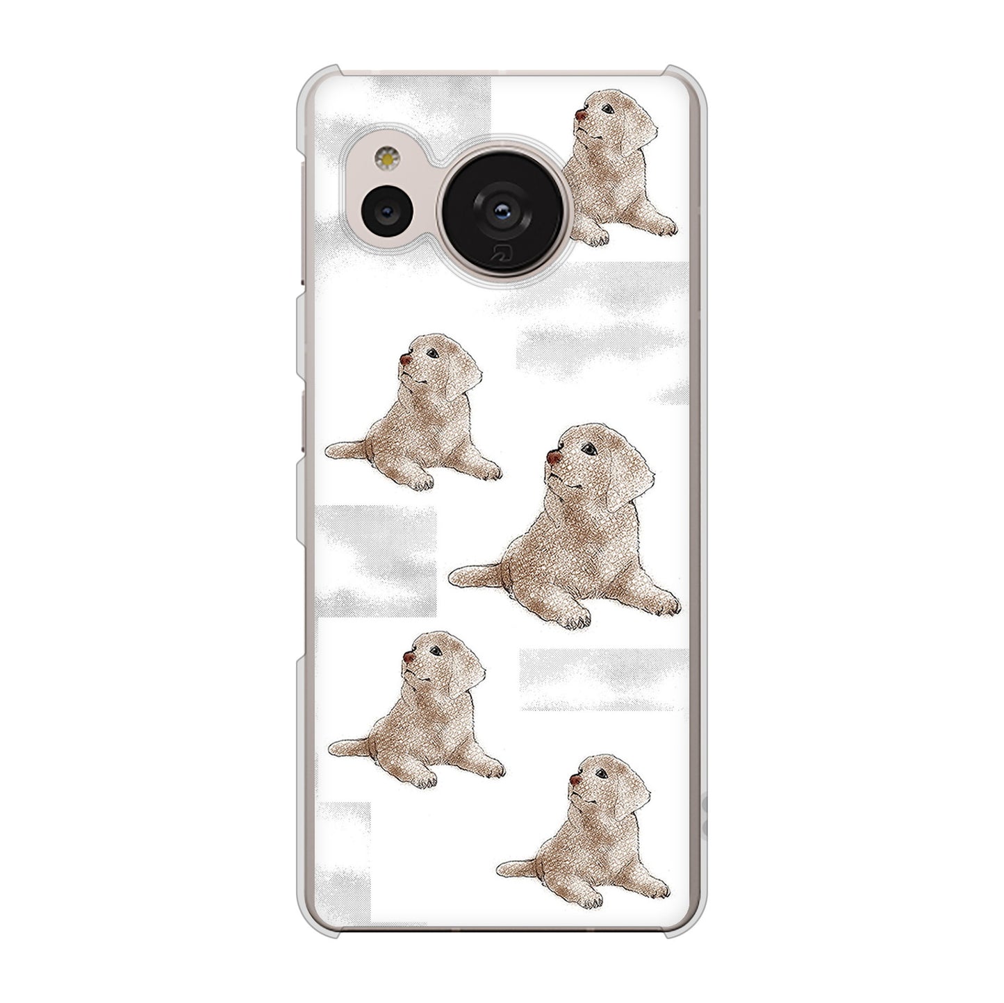 AQUOS sense7 SHG10 au 高画質仕上げ 背面印刷 ハードケース【YD823 ラブラドールレトリバー04】