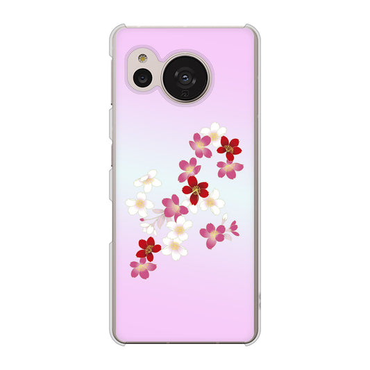 AQUOS sense7 SHG10 au 高画質仕上げ 背面印刷 ハードケース【YJ320 桜 和】