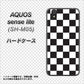 アクオス センス ライト SH-M05 高画質仕上げ 背面印刷 ハードケース【151 フラッグチェック】