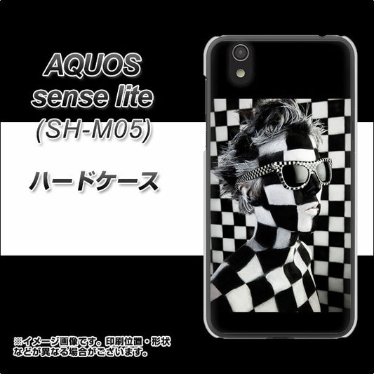 AQUOS sense lite 357 bk&wh ハードケース 背面印刷