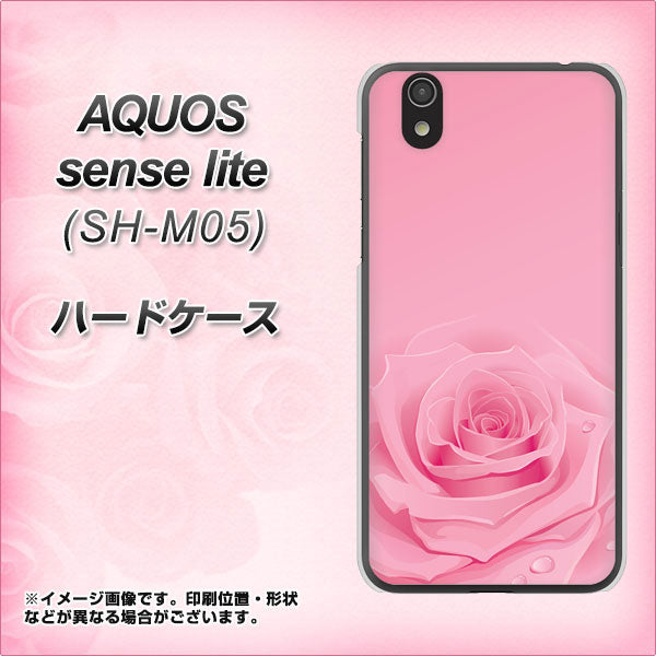 アクオス センス ライト SH-M05 高画質仕上げ 背面印刷 ハードケース【401 ピンクのバラ】