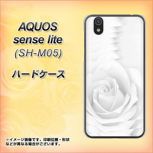 AQUOS sense lite 402 ホワイトＲｏｓｅ ハードケース 背面印刷