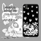 アクオス センス ライト SH-M05 高画質仕上げ 背面印刷 ハードケース【AG837 苺兎（黒）】