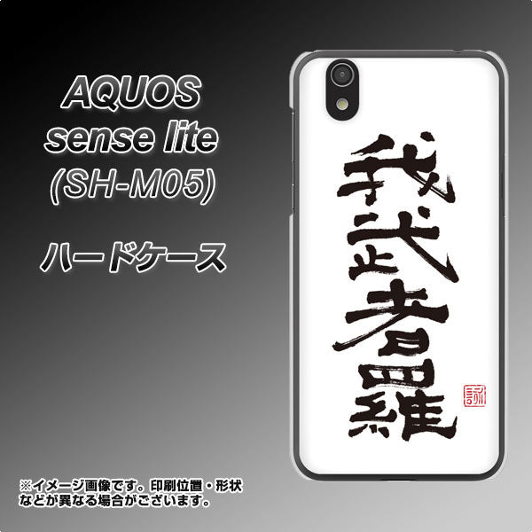 アクオス センス ライト SH-M05 高画質仕上げ 背面印刷 ハードケース【OE843 我武者羅（がむしゃら）】