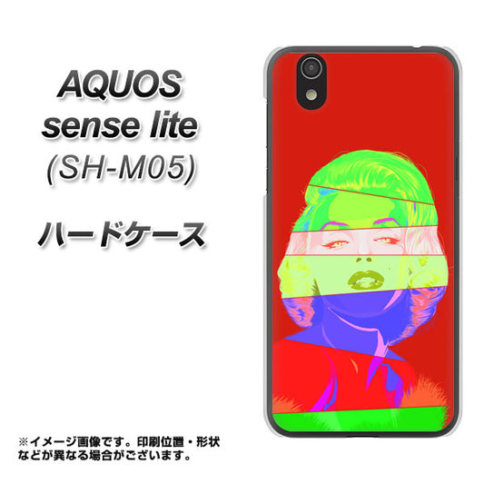 AQUOS sense lite YJ209 マリリンモンローデザイン（B） ハードケース 背面印刷