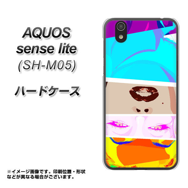 アクオス センス ライト SH-M05 高画質仕上げ 背面印刷 ハードケース【YJ211 マリリンモンローデザイン（D）】