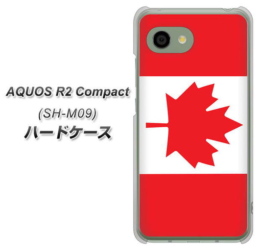 アクオス R2 コンパクト SH-M09 高画質仕上げ 背面印刷 ハードケース【669 カナダ】