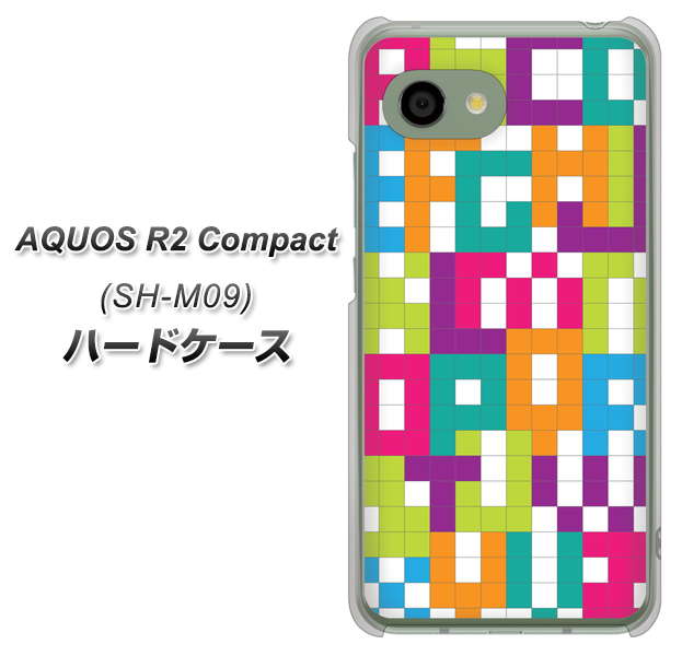 アクオス R2 コンパクト SH-M09 高画質仕上げ 背面印刷 ハードケース【IB916  ブロックアルファベット】