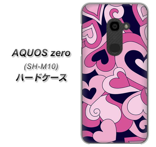 simフリー アクオスゼロ SH-M10 高画質仕上げ 背面印刷 ハードケース【223 ハートの調べ】