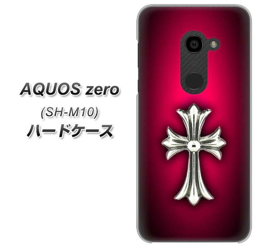simフリー アクオスゼロ SH-M10 高画質仕上げ 背面印刷 ハードケース【249 クロスレッド】
