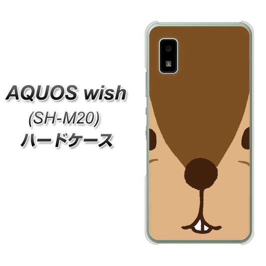 AQUOS wish SH-M20 高画質仕上げ 背面印刷 ハードケース【349 りす】