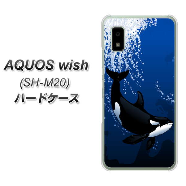 AQUOS wish SH-M20 高画質仕上げ 背面印刷 ハードケース【423 シャチ】