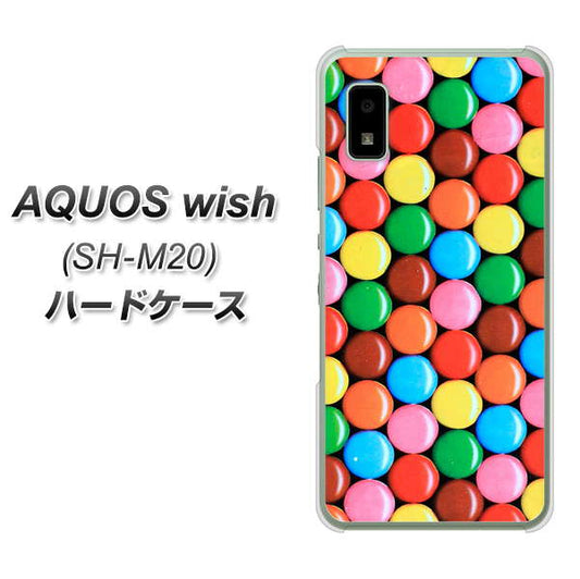 AQUOS wish SH-M20 高画質仕上げ 背面印刷 ハードケース【448 マーブルチョコ】