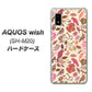 AQUOS wish SH-M20 高画質仕上げ 背面印刷 ハードケース【640 おしゃれな小鳥】