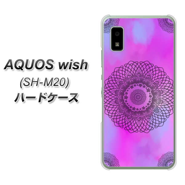 AQUOS wish SH-M20 高画質仕上げ 背面印刷 ハードケース【YJ344 レース】
