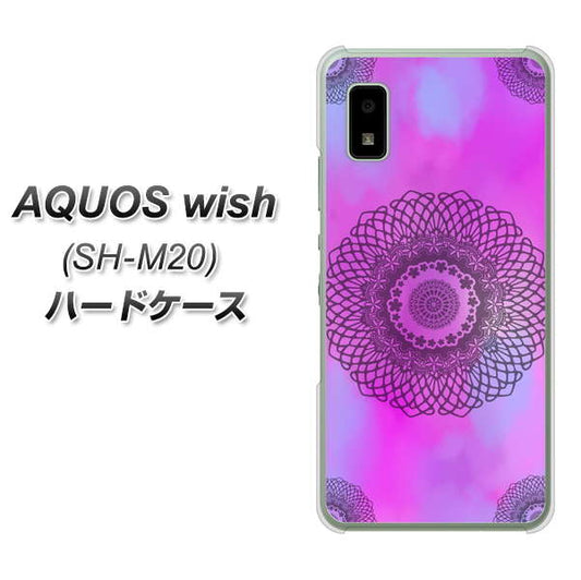 AQUOS wish SH-M20 高画質仕上げ 背面印刷 ハードケース【YJ344 レース】
