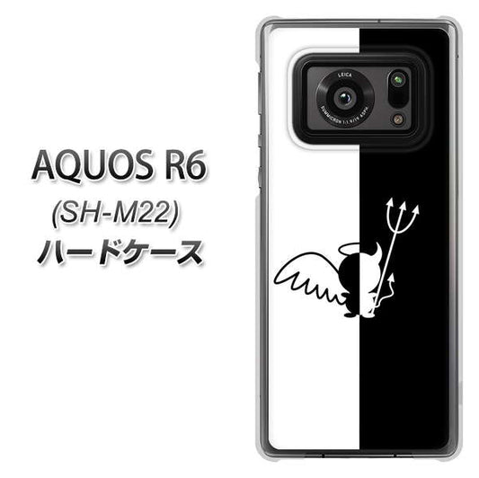 SIMフリー アクオスR6 SH-M22 高画質仕上げ 背面印刷 ハードケース【027 ハーフデビット】