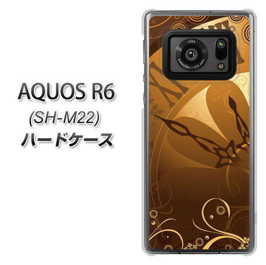 SIMフリー アクオスR6 SH-M22 高画質仕上げ 背面印刷 ハードケース【185 時を刻む針】
