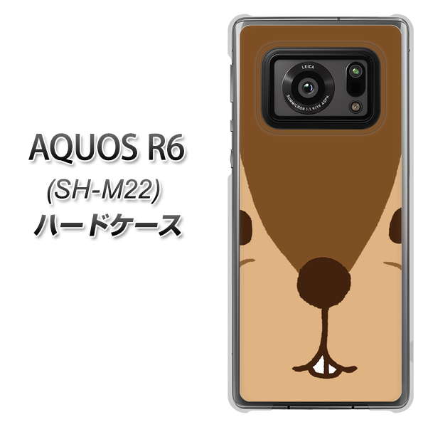 SIMフリー アクオスR6 SH-M22 高画質仕上げ 背面印刷 ハードケース【349 りす】