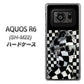 SIMフリー アクオスR6 SH-M22 高画質仕上げ 背面印刷 ハードケース【357 bk&wh】