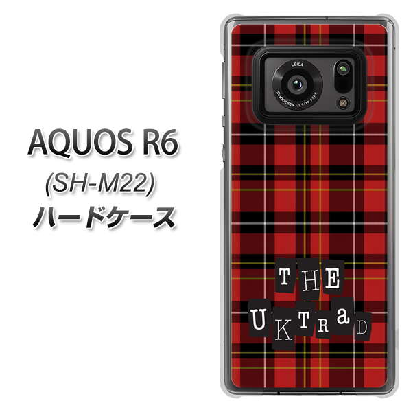 SIMフリー アクオスR6 SH-M22 高画質仕上げ 背面印刷 ハードケース【547 THEチェック】