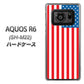 SIMフリー アクオスR6 SH-M22 高画質仕上げ 背面印刷 ハードケース【659 アメリカ】