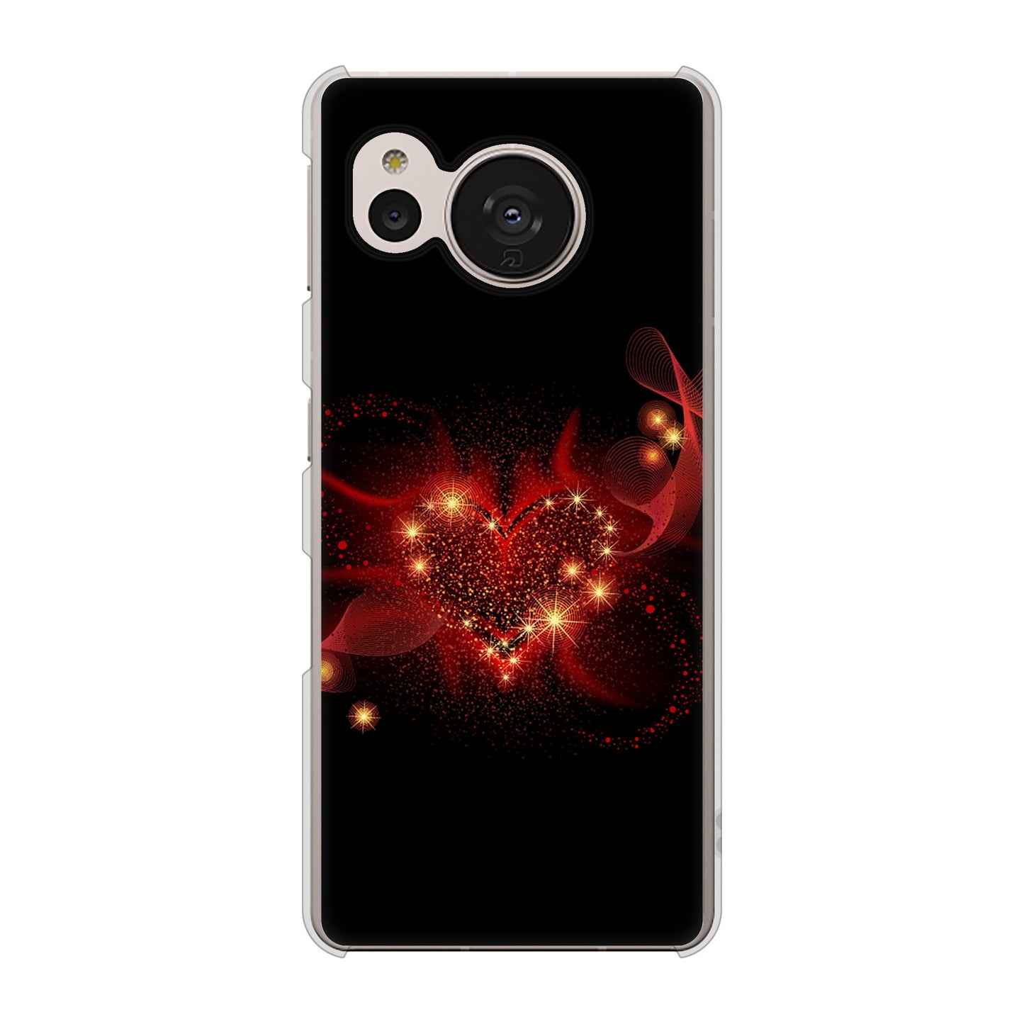 AQUOS sense7 SH-M24 楽天モバイル 高画質仕上げ 背面印刷 ハードケース【382 ハートの創生】