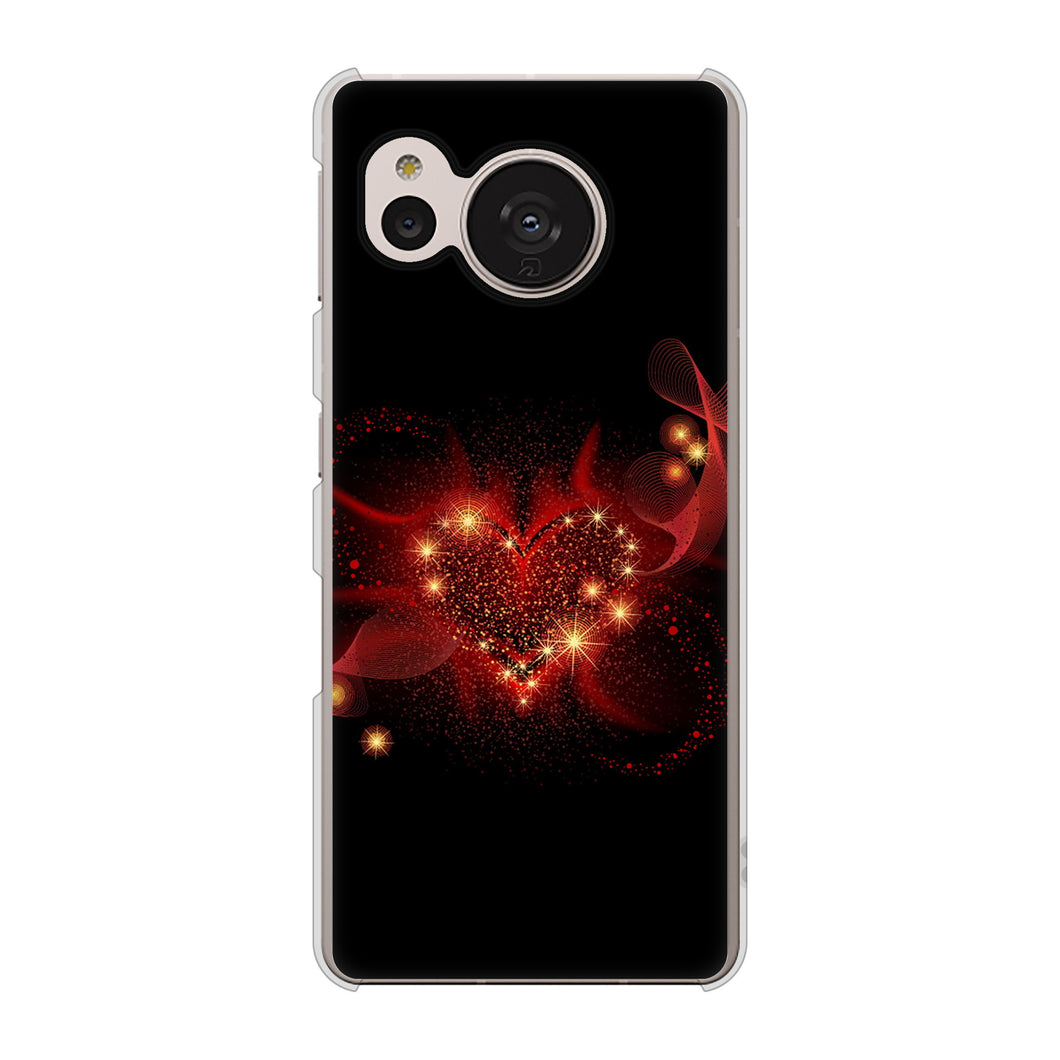 AQUOS sense7 SH-M24 楽天モバイル 高画質仕上げ 背面印刷 ハードケース【382 ハートの創生】
