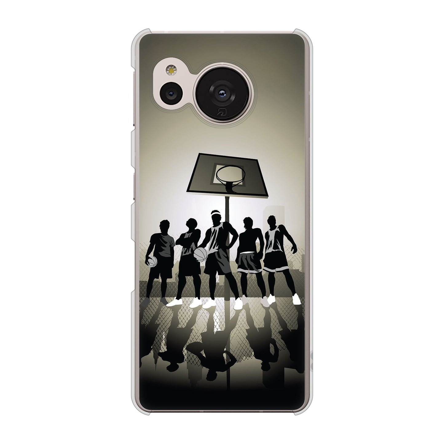 AQUOS sense7 SH-M24 楽天モバイル 高画質仕上げ 背面印刷 ハードケース【389 クールバスケ】