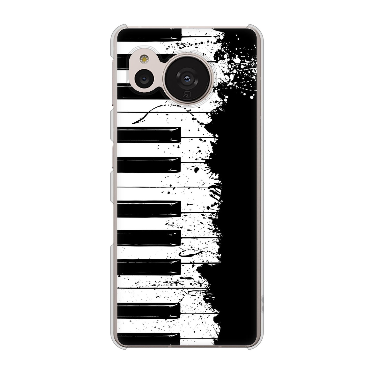 AQUOS sense7 SH-M24 楽天モバイル 高画質仕上げ 背面印刷 ハードケース【611 クラッシュピアノ】