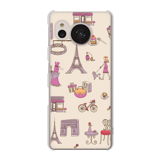 AQUOS sense7 SH-M24 楽天モバイル 高画質仕上げ 背面印刷 ハードケース【708 お気に入りのパリ】